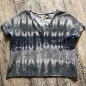 Madewell textured tie dye top